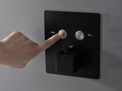 Thermostatische inbouw regendoucheset - Saga