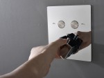 Thermostatische inbouw regendoucheset - Saga
