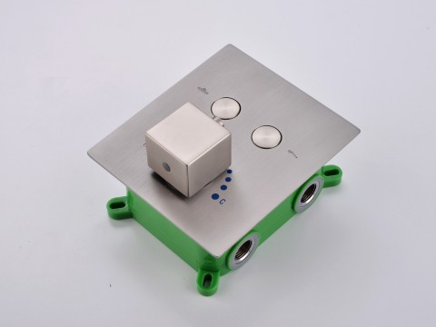 Thermostatische inbouw regendoucheset - Saga