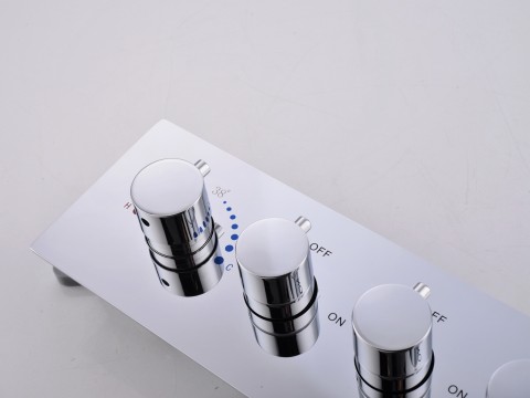 Thermostatisch inbouw regendoucheset - Ibex 