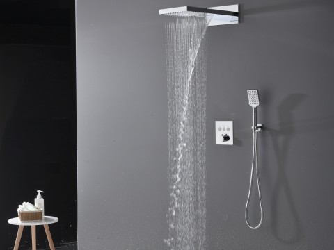 Thermostatische inbouw regendoucheset - Tuatara