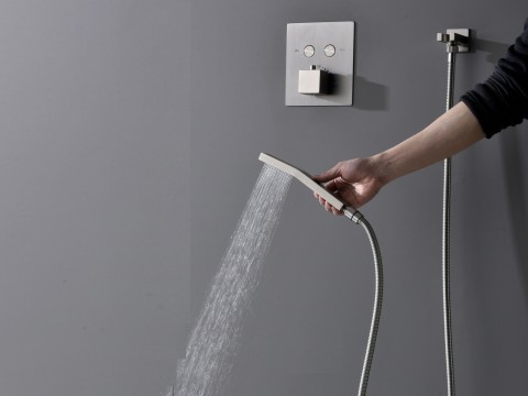 Thermostatische inbouw regendoucheset - Saga