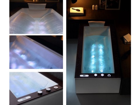 Vrijstaand massagebad - Corian top - Nebo