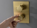 Thermostatische inbouw regendoucheset - Pointer