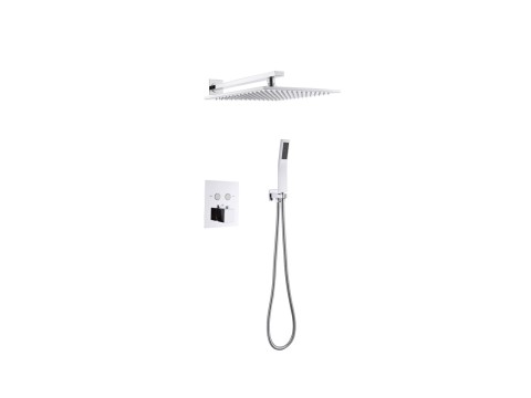 Thermostatische inbouw regendoucheset - Saga