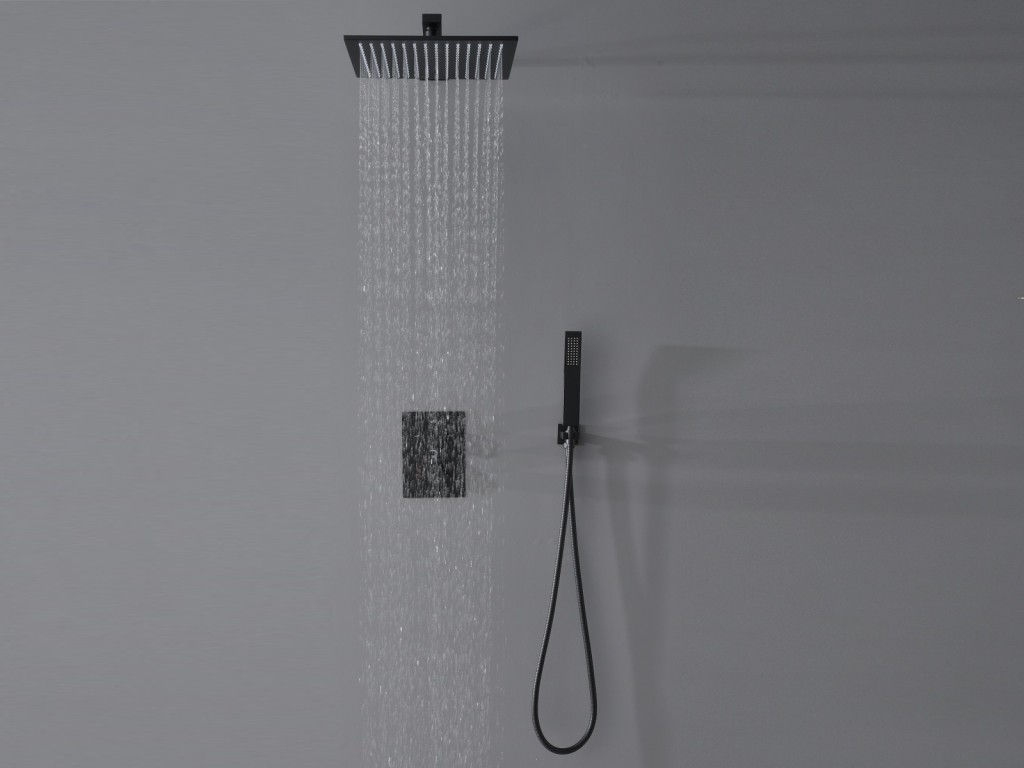 Thermostatische inbouw regendoucheset - Pointer 