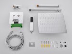 Thermostatische inbouw regendoucheset - Saga