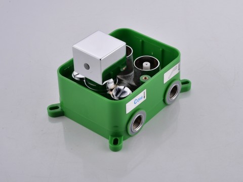 Thermostatische inbouw regendoucheset - Saga