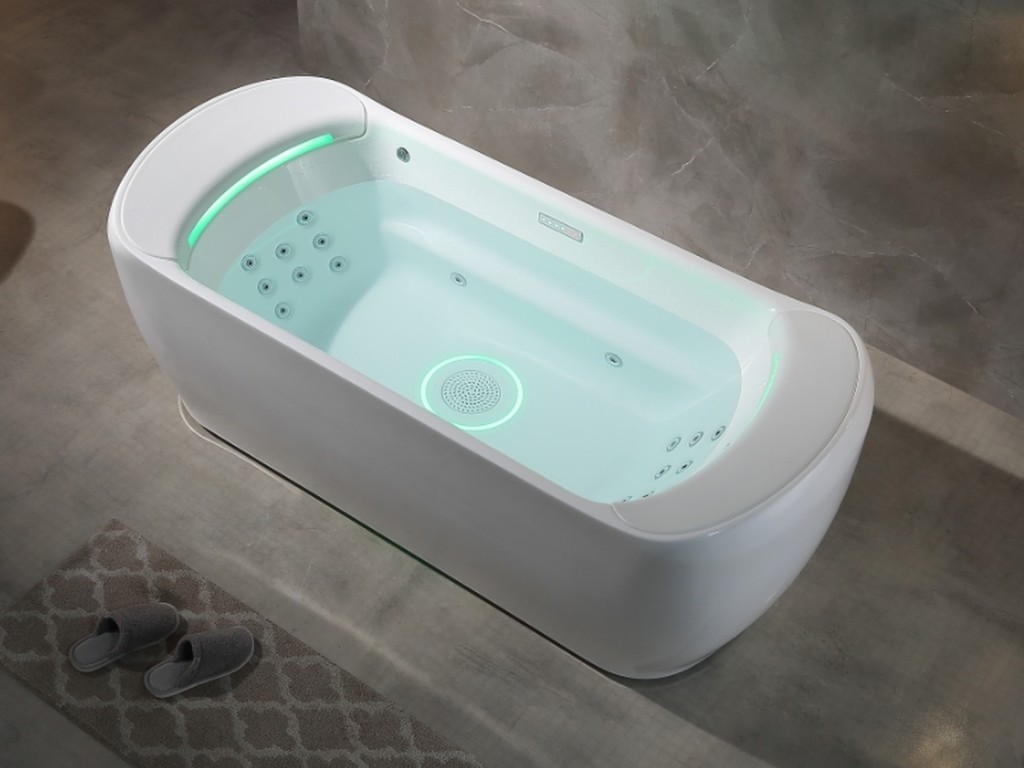 2-persoons vrijstaand design massagebad - Waterval - Dylan