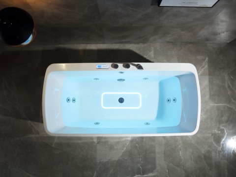 Vrijstaand massagebad - Blanco