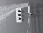 Thermostatische inbouw regendoucheset - Hake