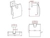 Luxe toiletaccessoires set 3-delig - Duke