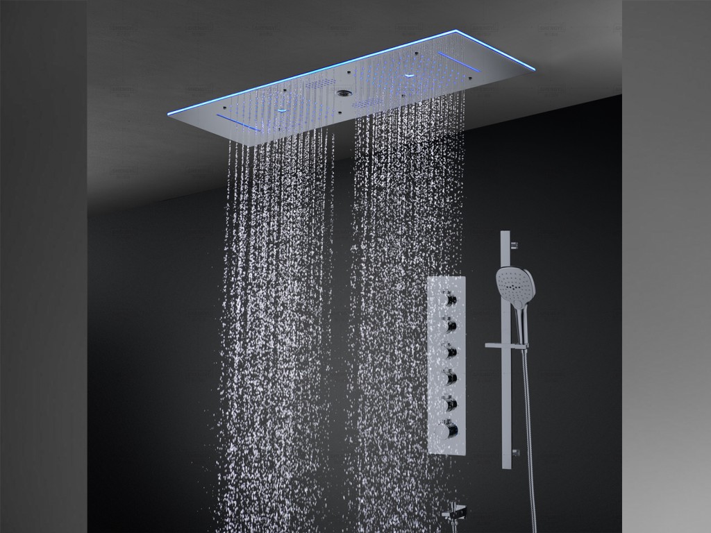 5 in 1  inbouw regendoucheset - Bleutooth - Lenna