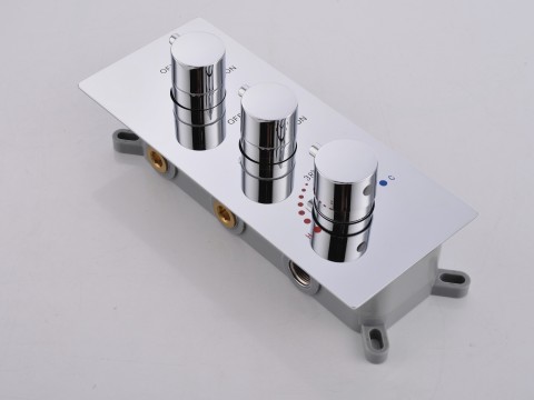 Thermostatische inbouw regendoucheset - Hake