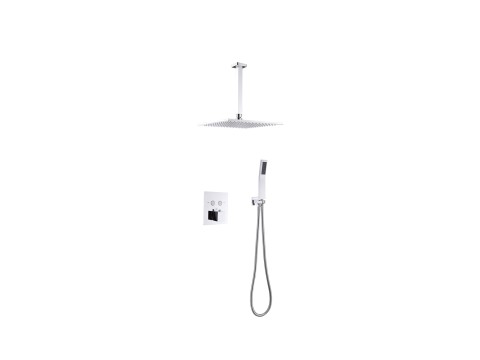 Thermostatische inbouw regendoucheset - Saga