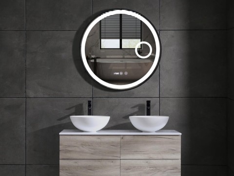 LED Badkamerspiegel - Digitale Klok - Julia