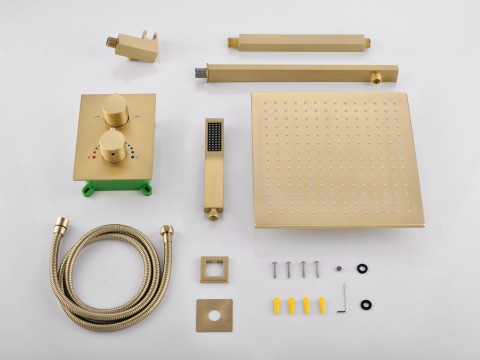 Thermostatische inbouw regendoucheset - Pointer