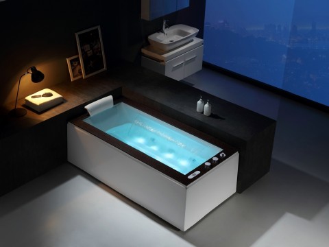 Vrijstaand massagebad - Corian top - Nebo