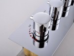 5 in 1 thermostatisch inbouw regendoucheset - Lion
