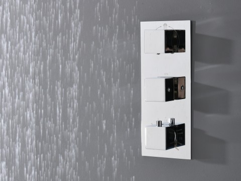 Thermostatische inbouw regendoucheset - Vanga