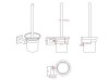 Luxe toiletaccessoires set 3-delig - Duke
