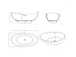 Vrijstaand bad - Solid surface - Dace
