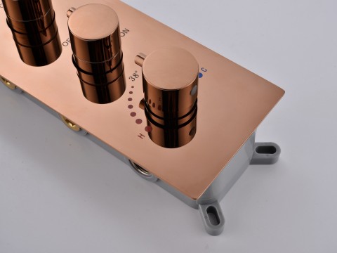 Thermostatische inbouw regendoucheset - Hake