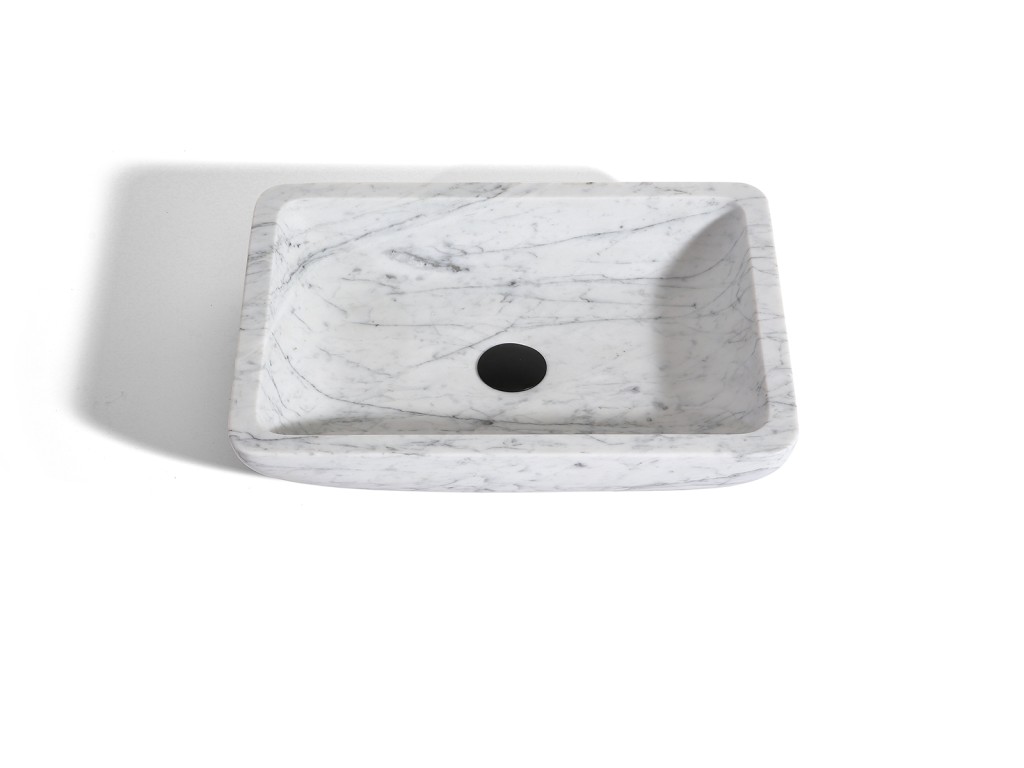 Opzet waskom - Carrara marmer - Feroz