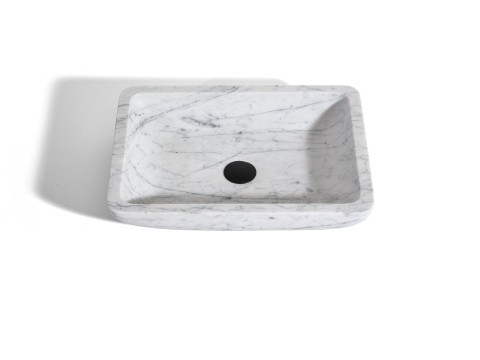 Opzet waskom - Carrara marmer - Feroz