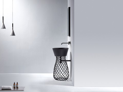 Solid Surface staande wasbak - Sophie