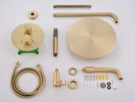 Thermostatische inbouw regendoucheset - Yuma