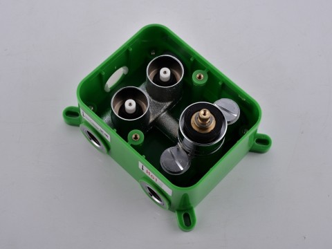 Thermostatische inbouw regendoucheset - Saga
