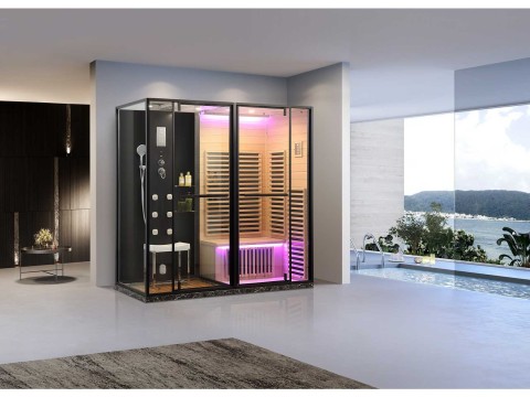 Sauna met stoomcabine - Rechts model - London