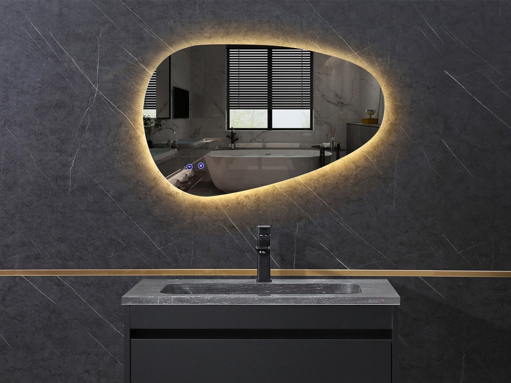 LED Badkamerspiegel - Horizontaal of verticaal - Links - Darla