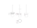 Luxe toiletaccessoires set 3-delig - Duke