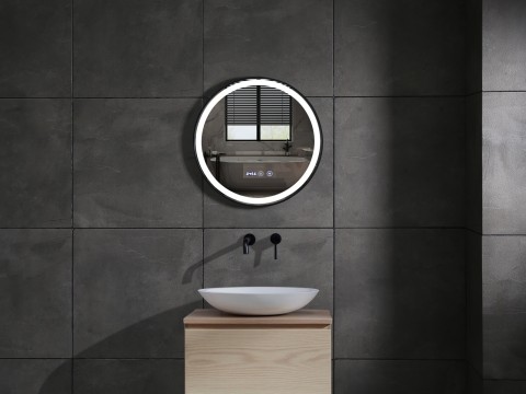 LED Badkamerspiegel - Digitale Klok - Roxy