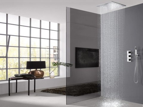 Thermostatische inbouw regendoucheset - Vanga