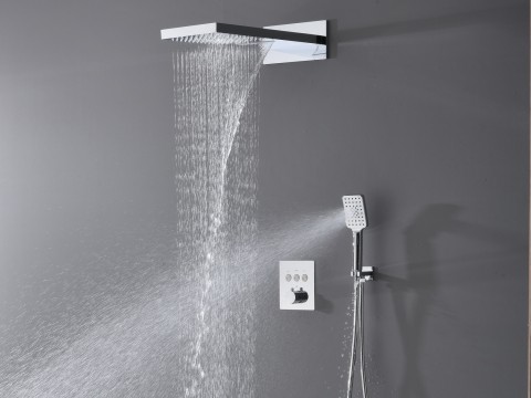 Thermostatische inbouw regendoucheset - Tuatara