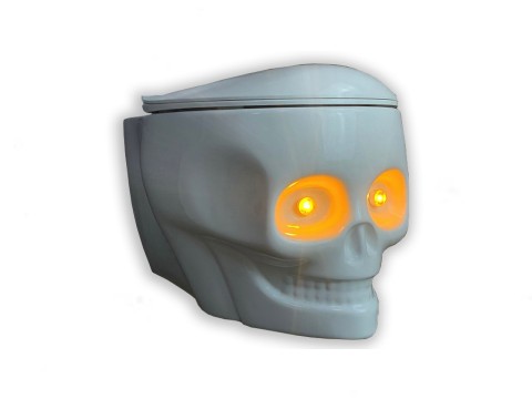 Hangend rimless toilet - Led verlichting - Skull 