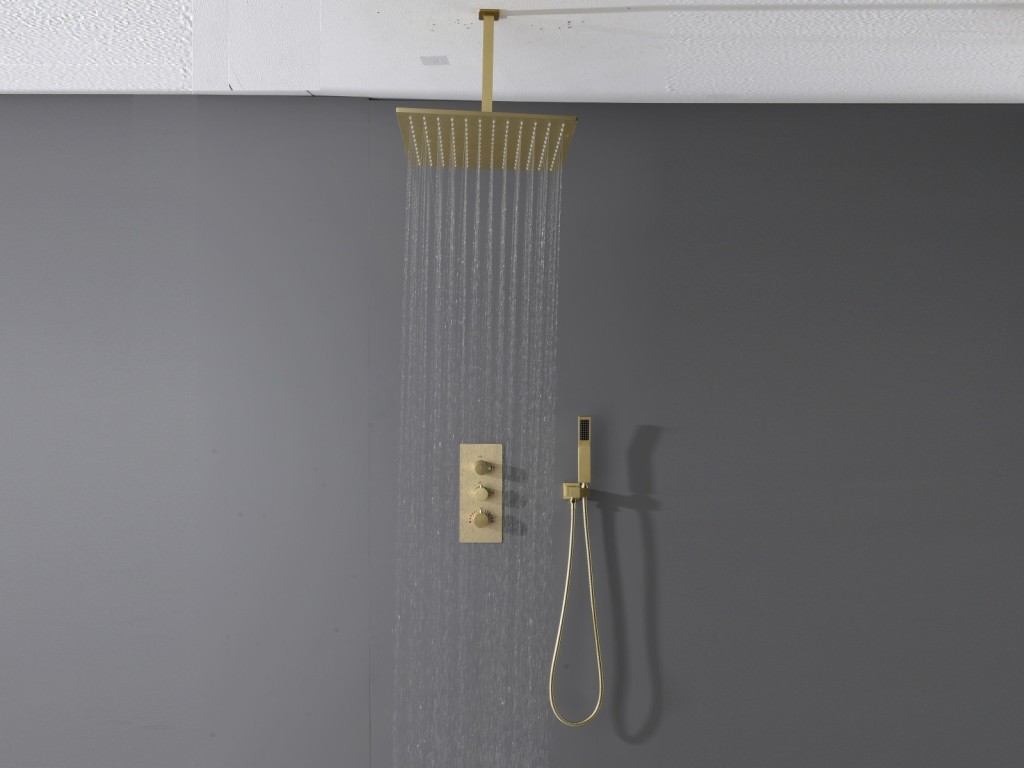 Thermostatische inbouw regendoucheset - Hake 