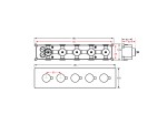 Thermostatisch inbouw regendoucheset - Ibex