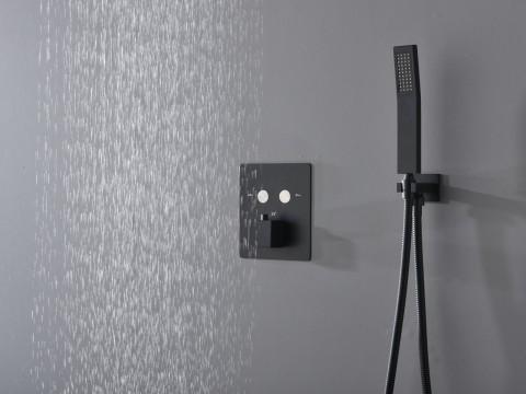 Thermostatische inbouw regendoucheset - Saga