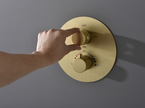 Thermostatische inbouw regendoucheset - Yuma