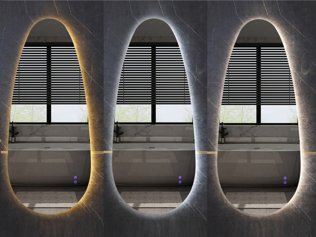 LED Badkamerspiegel - Horizontaal of verticaal - Links - Darla