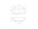 Vrijstaand bad - Solid surface - Dillan