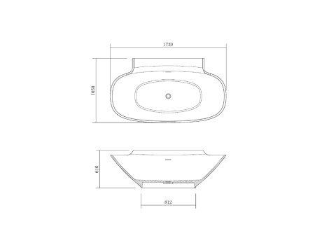 Vrijstaand bad - Solid surface - Dillan