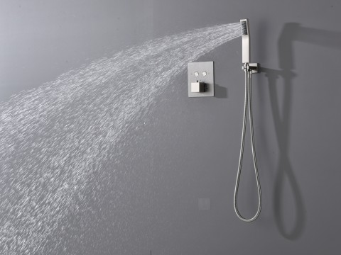 Thermostatische inbouw regendoucheset - Saga
