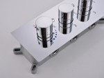 Thermostatische inbouw regendoucheset - Hake