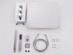 Thermostatische inbouw regendoucheset - Hake
