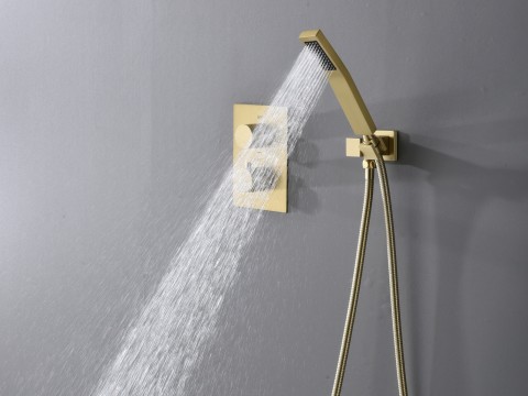 Thermostatische inbouw regendoucheset - Pointer